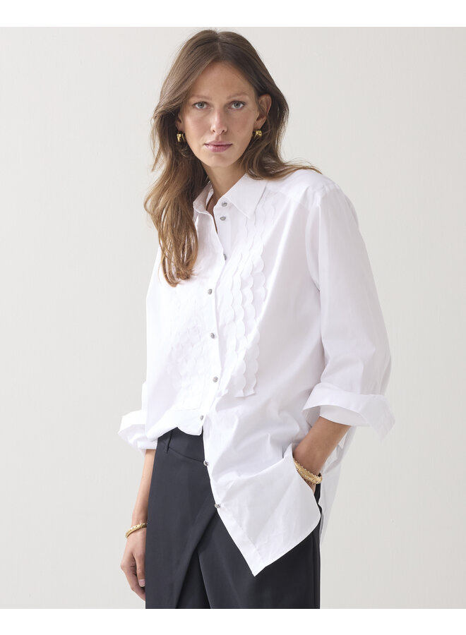 2s3372-12321 110 Summum Blouse Party poplin White