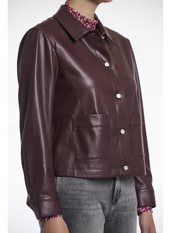 Annicka.7502511 Rino & Pelle Faux leather jacket Chocolate bean