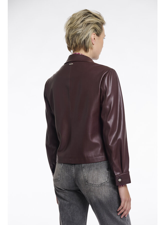 Annicka.7502511 Rino & Pelle Faux leather jacket Chocolate bean