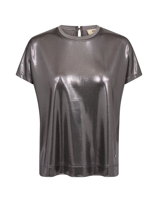 167520 889 Mos Mosh MMNivola O-neck Metallic Tee Mockingbird