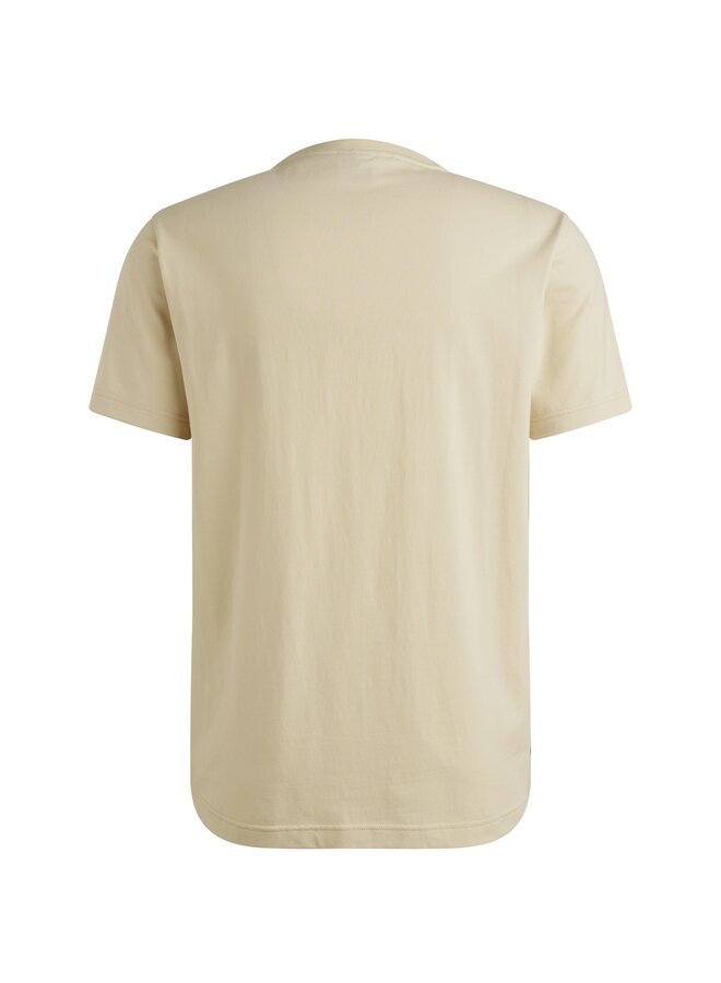 PTSS2510584 7013 PME Legend Short sleeve r-neck cotton elastan jersey Bone White