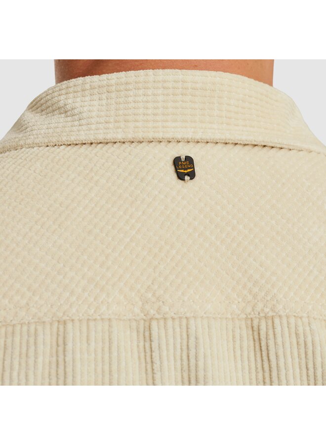 PSI2510206 7013 PME Legend LONG SLEEVE SHIRT Dobby Cord Bone White