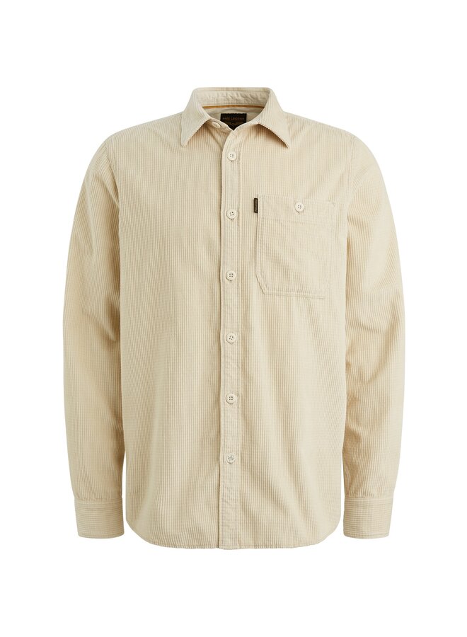 PSI2510206 7013 PME Legend LONG SLEEVE SHIRT Dobby Cord Bone White