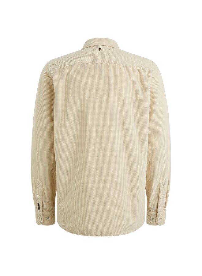 PSI2510206 7013 PME Legend LONG SLEEVE SHIRT Dobby Cord Bone White