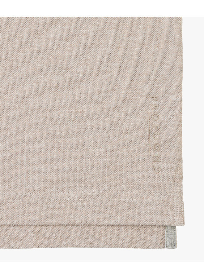 PPWD10019C Prufuomo Polo SS licht Beige