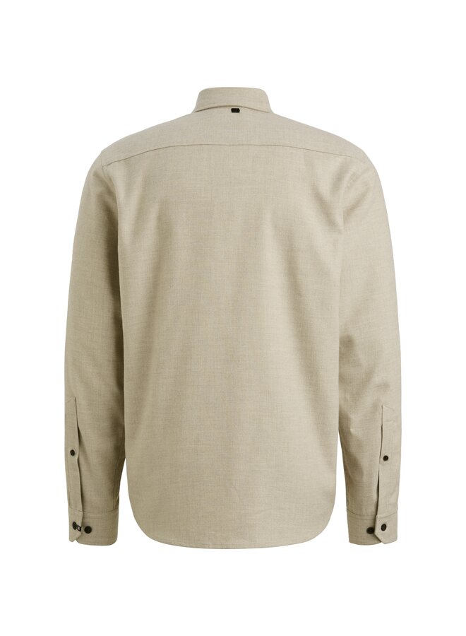 VSI2510255 7074 Vanguard LONG SLEEVE SHIRT Brushed Melange Twill Silver Lining