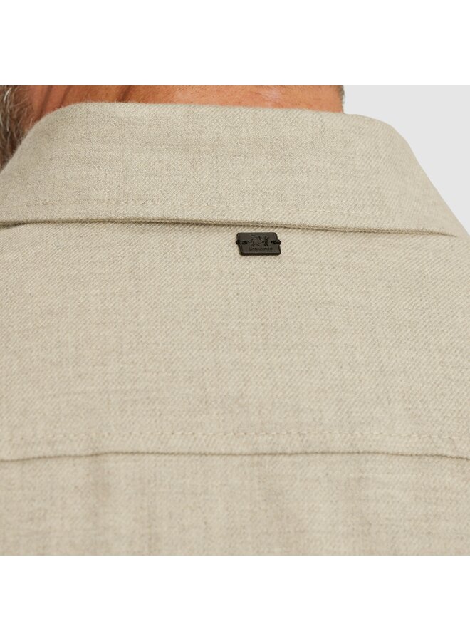 VSI2510255 7074 Vanguard LONG SLEEVE SHIRT Brushed Melange Twill Silver Lining