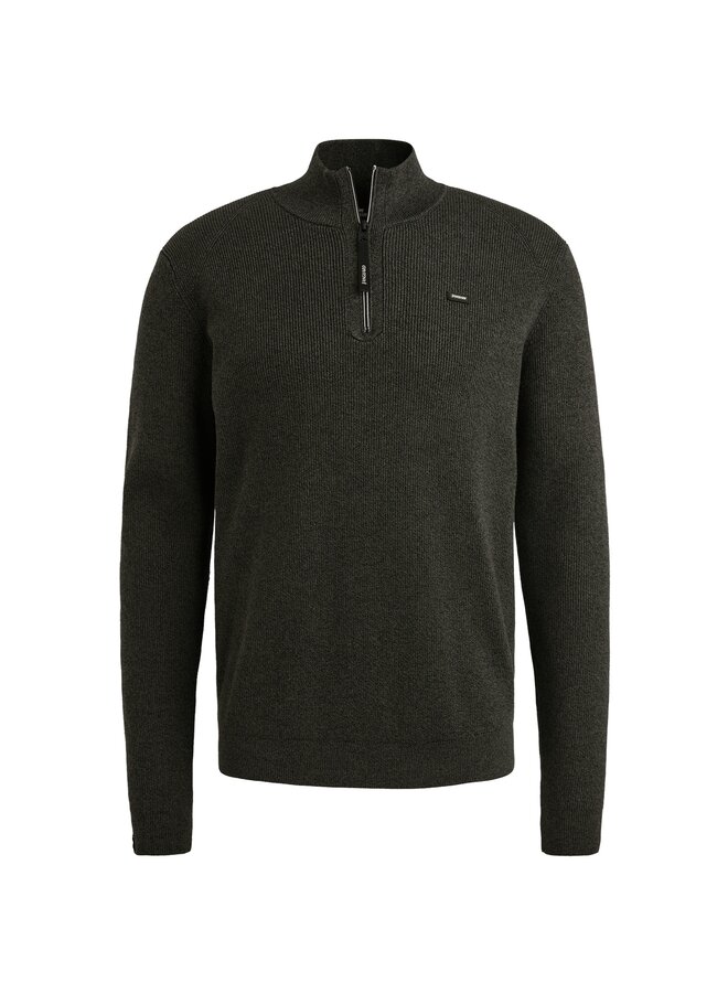 VKW2510332 9141 Vanguard Half zip collar gentleman's deal cotton modal Black Beauty