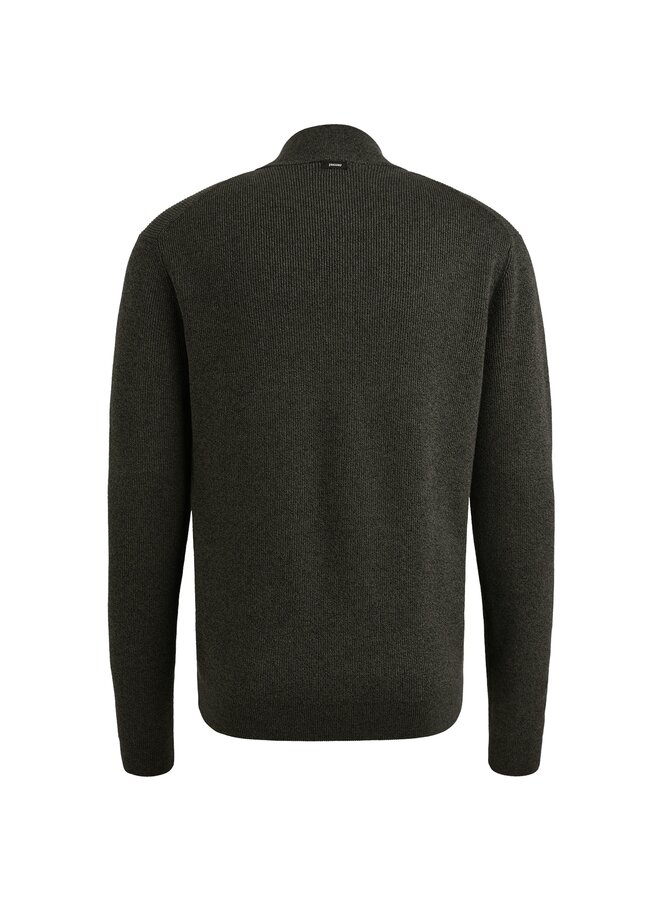 VKW2510332 9141 Vanguard Half zip collar gentleman's deal cotton modal Black Beauty
