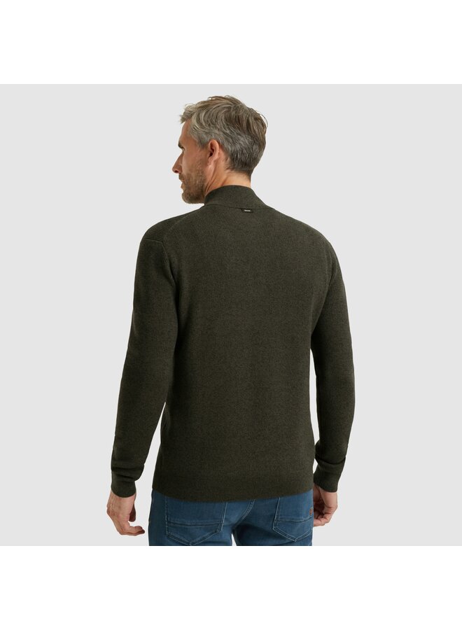 VKW2510332 9141 Vanguard Half zip collar gentleman's deal cotton modal Black Beauty