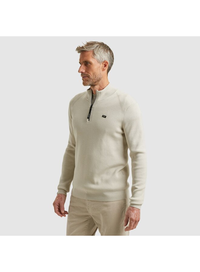 VKW2510332 7074 Vanguard Half zip collar gentleman's deal cotton modal Silver Lining