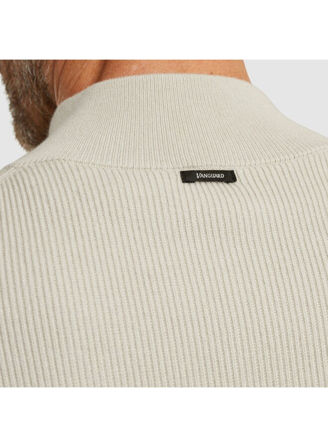 VKW2510332 7074 Vanguard Half zip collar gentleman's deal cotton modal Silver Lining