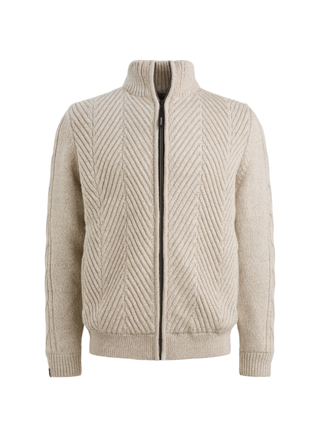 VKC2509382 8015 Vanguard Zip jacket wool blend Lead Gray