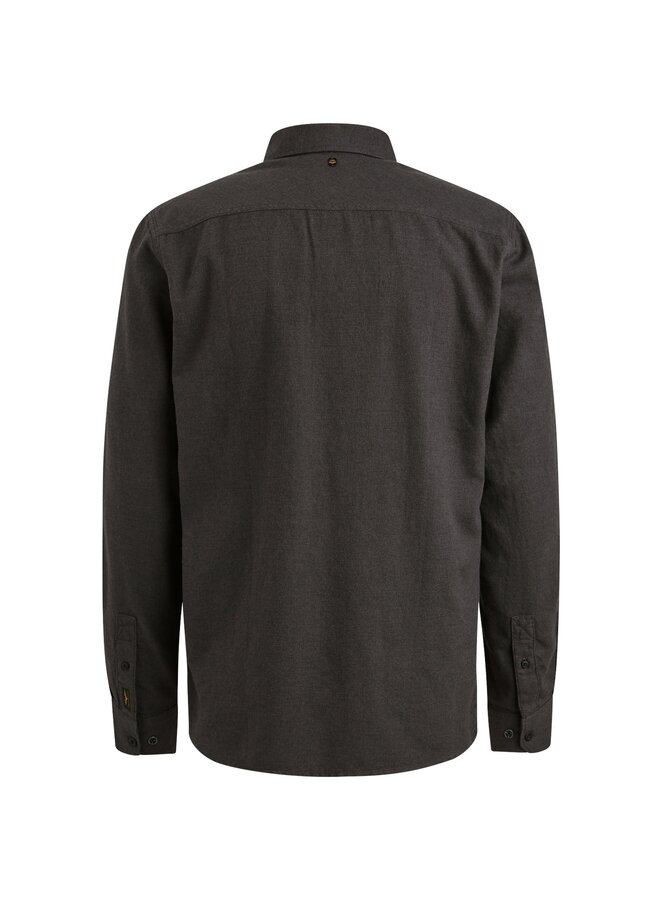 PSI2510202 9067 PME Legend LONG SLEEVE SHIRT YarnDyed Grindle Jet Black