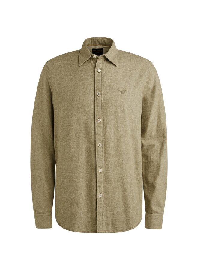 PSI2510202 6389 PME Legend LONG SLEEVE SHIRT YarnDyed Grindle Dusky Green