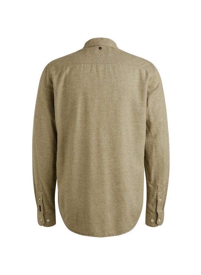PSI2510202 6389 PME Legend LONG SLEEVE SHIRT YarnDyed Grindle Dusky Green