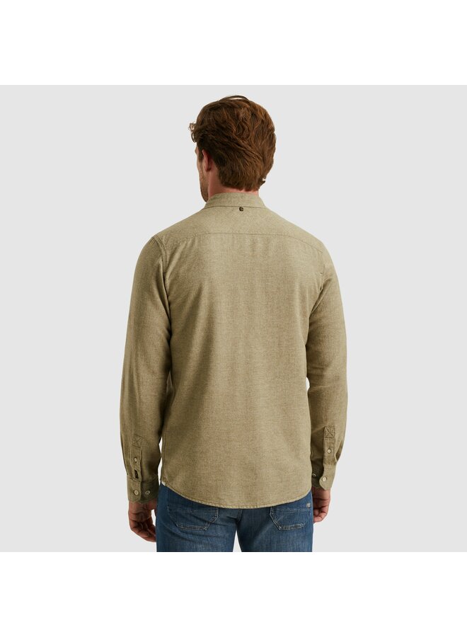 PSI2510202 6389 PME Legend LONG SLEEVE SHIRT YarnDyed Grindle Dusky Green