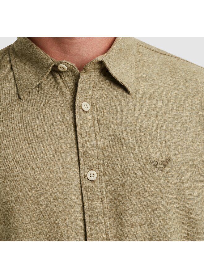 PSI2510202 6389 PME Legend LONG SLEEVE SHIRT YarnDyed Grindle Dusky Green