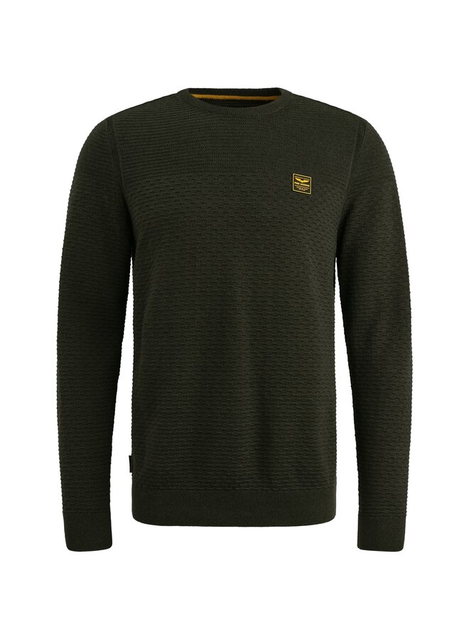 PKW2510300 999 PME Legend R-neck cotton mouline Black
