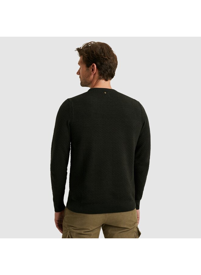 PKW2510300 999 PME Legend R-neck cotton mouline Black