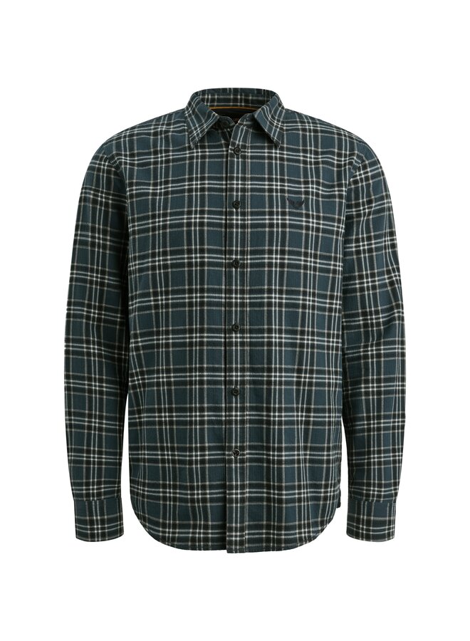 PSI2510201 5281 PME Legend LONG SLEEVE SHIRT Herringbone Yarn Dyed Check Salute