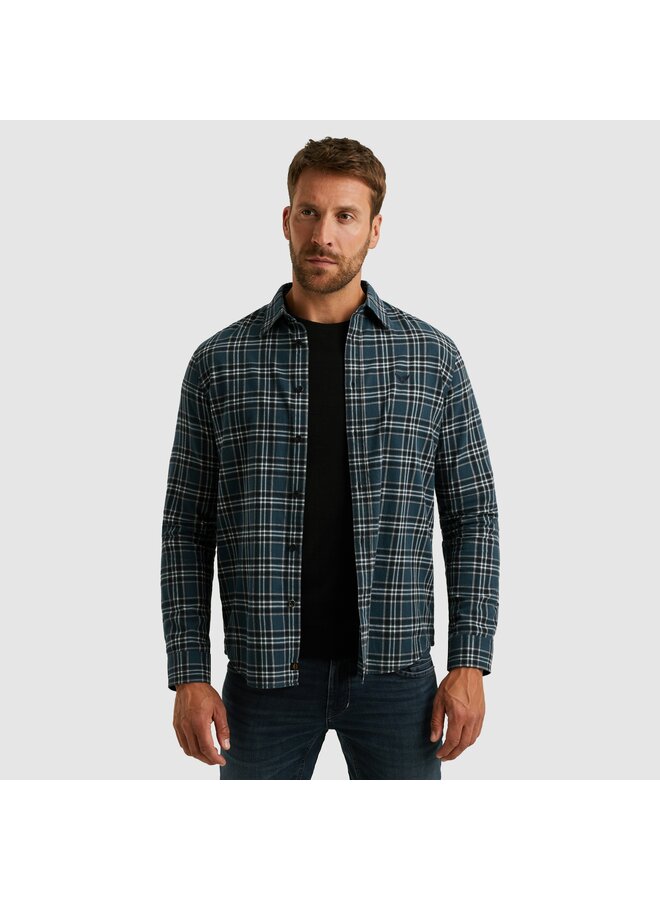 PSI2510201 5281 PME Legend LONG SLEEVE SHIRT Herringbone Yarn Dyed Check Salute