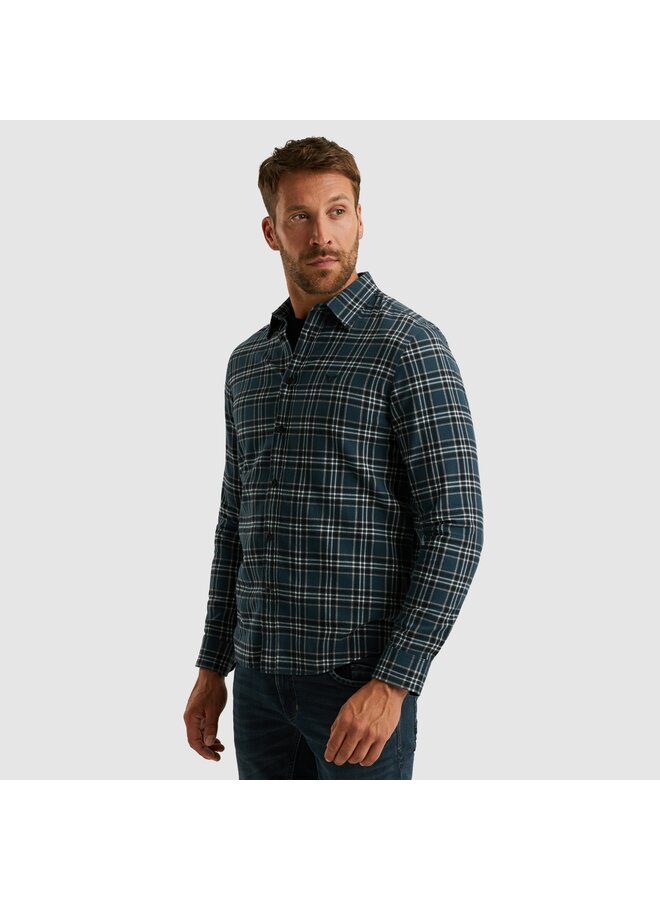 PSI2510201 5281 PME Legend LONG SLEEVE SHIRT Herringbone Yarn Dyed Check Salute