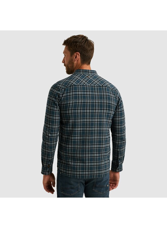 PSI2510201 5281 PME Legend LONG SLEEVE SHIRT Herringbone Yarn Dyed Check Salute