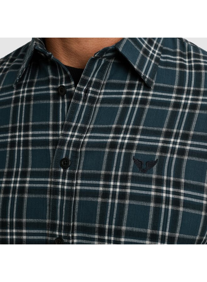 PSI2510201 5281 PME Legend LONG SLEEVE SHIRT Herringbone Yarn Dyed Check Salute
