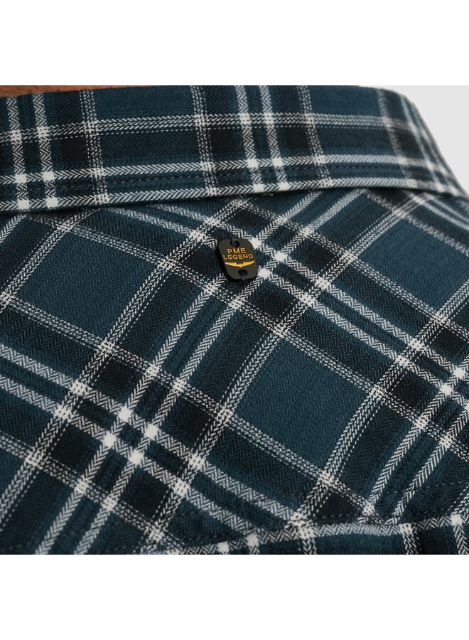 PSI2510201 5281 PME Legend LONG SLEEVE SHIRT Herringbone Yarn Dyed Check Salute