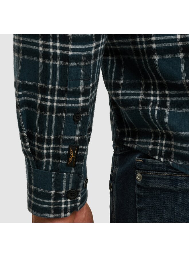 PSI2510201 5281 PME Legend LONG SLEEVE SHIRT Herringbone Yarn Dyed Check Salute
