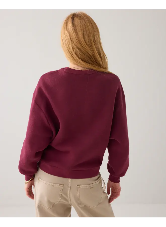 3s5212-30413 558 Summum Jersey Soft sweat Merlot