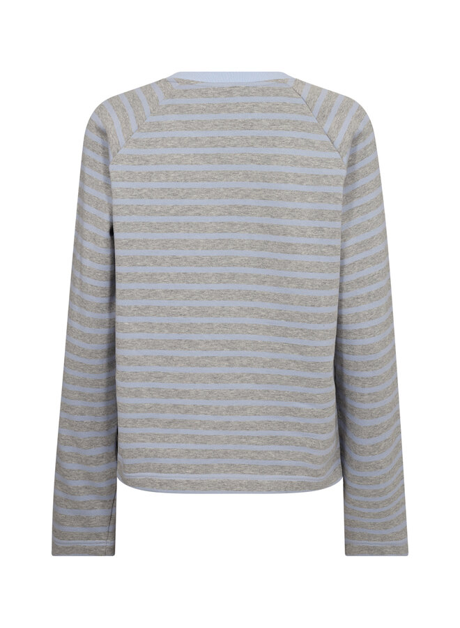 176080 245 MosMosh MM Lidy O-LS Mélange Sweatshirt Eventide