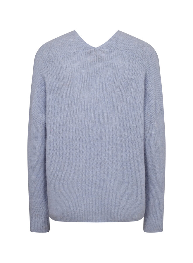 153900 245 MosMosh MM Thora V-Neck Knit Eventide