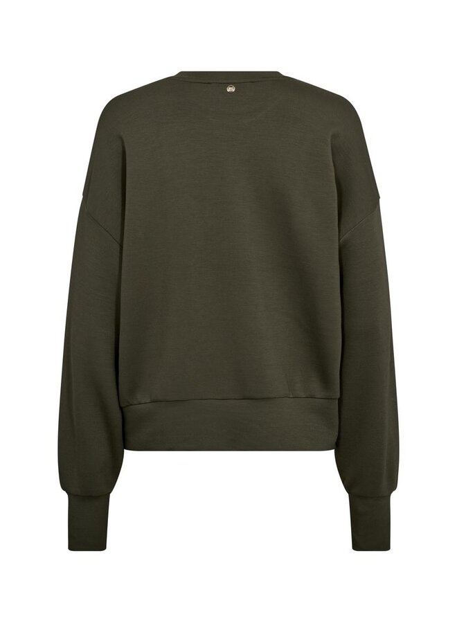168550 543 MosMosh MM Celli O-LS Sweatshirt Olive Night