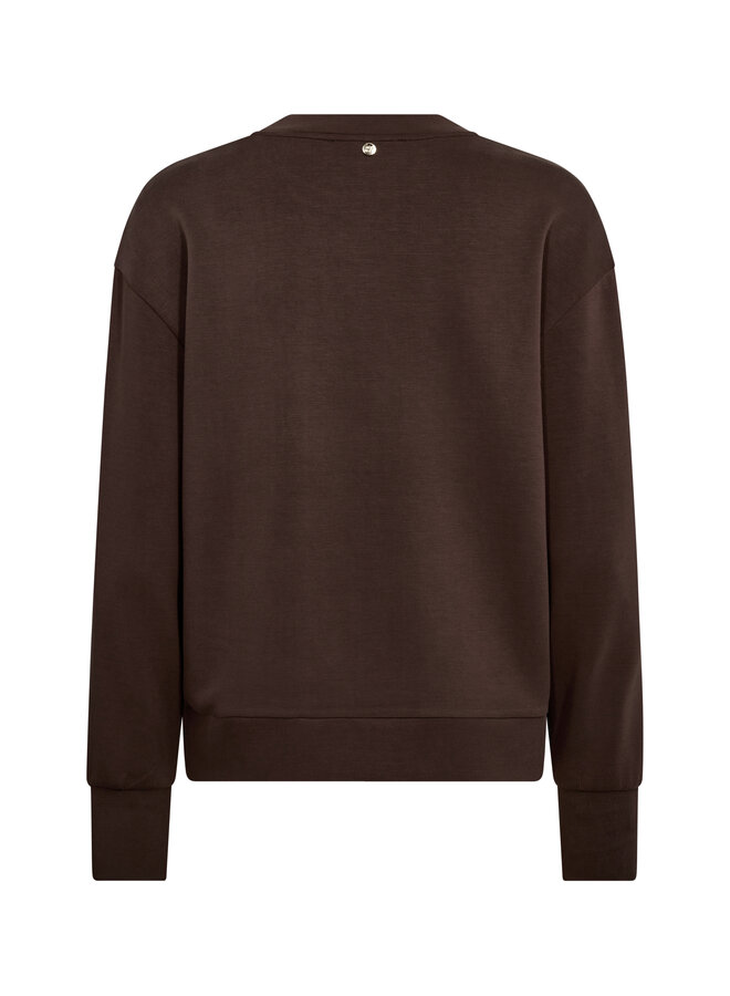 175350 844 MosMosh MM Neve O-LS Glam Sweatshirt Bracken