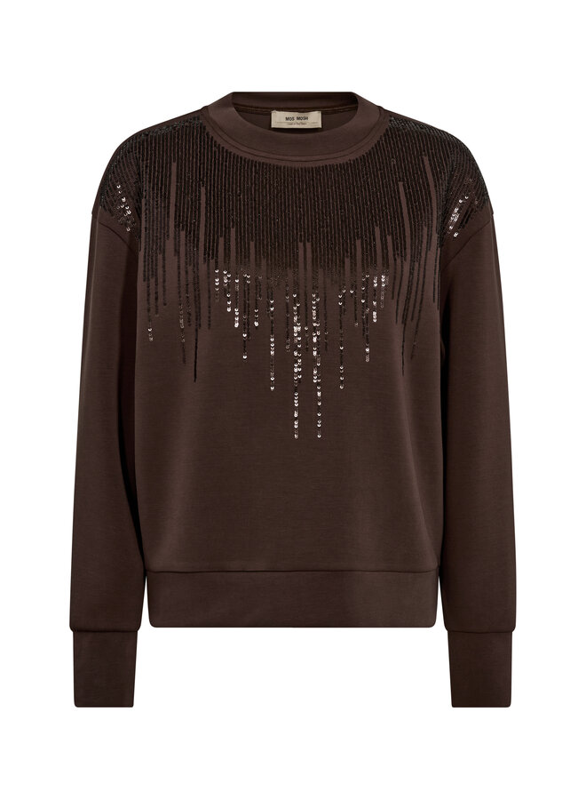 175350 844 Mos Mosh MMNeve O-LS Glam Sweatshirt Bracken