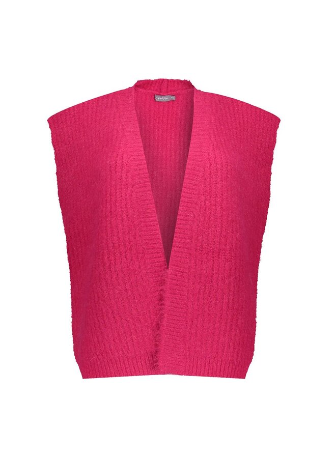 54830-29 445 Geisha Gilet hairy fuchsia