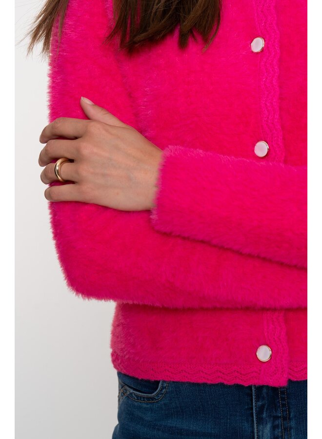 54807-10 420 Geisha Cardigan hairy pink