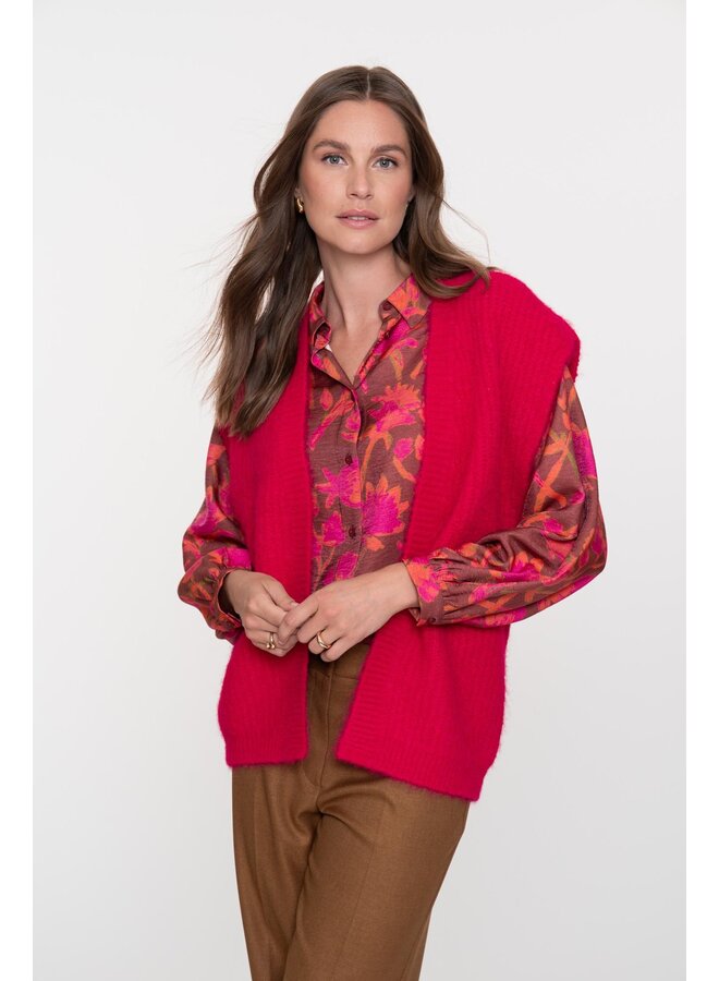53909-20 480 Geisha blouse burgundy/fuchsia