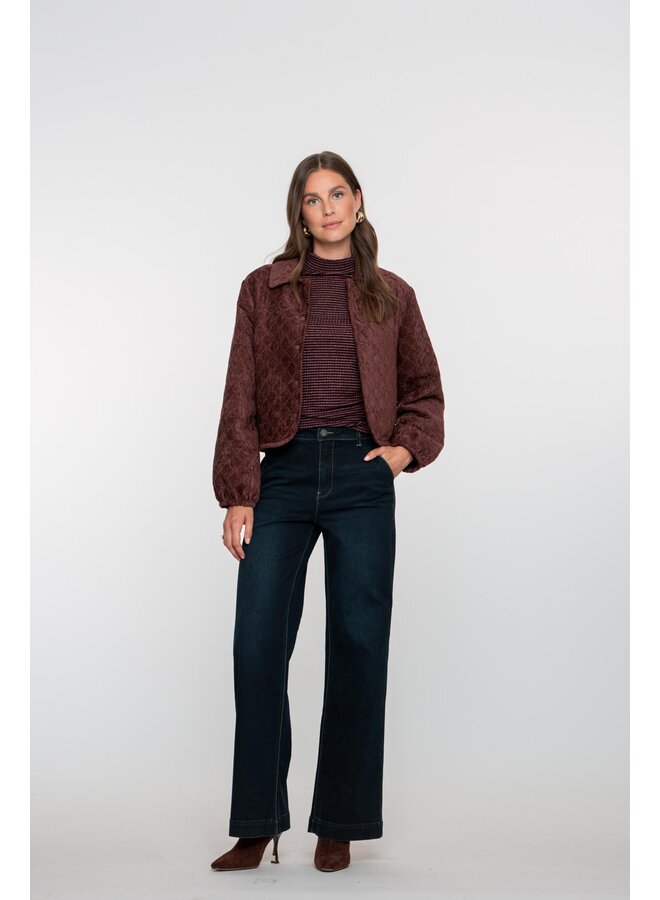 51803-10 880 Geisha Jeans wide dark blue black denim