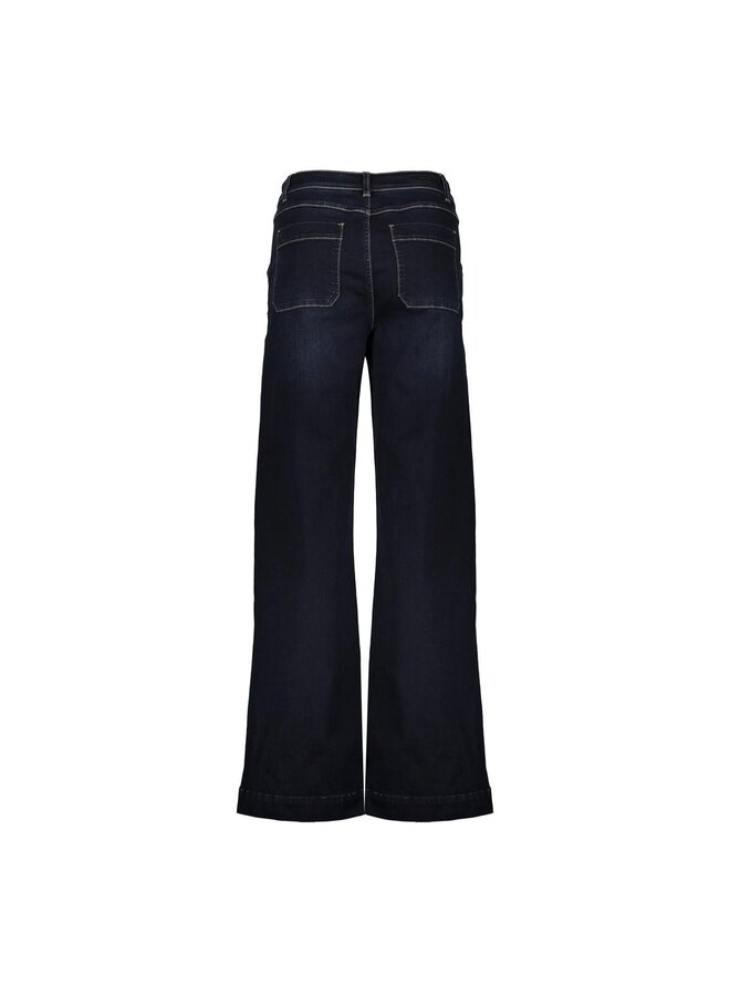 51803-10 880 Geisha Jeans wide dark blue black denim