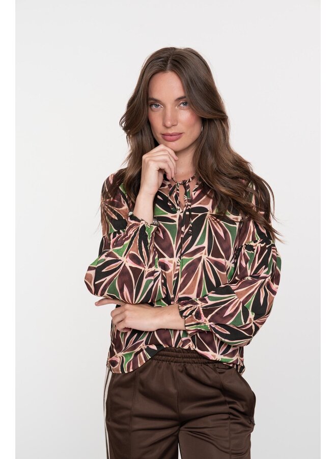 53955-20 380 Geisha top Purple brown