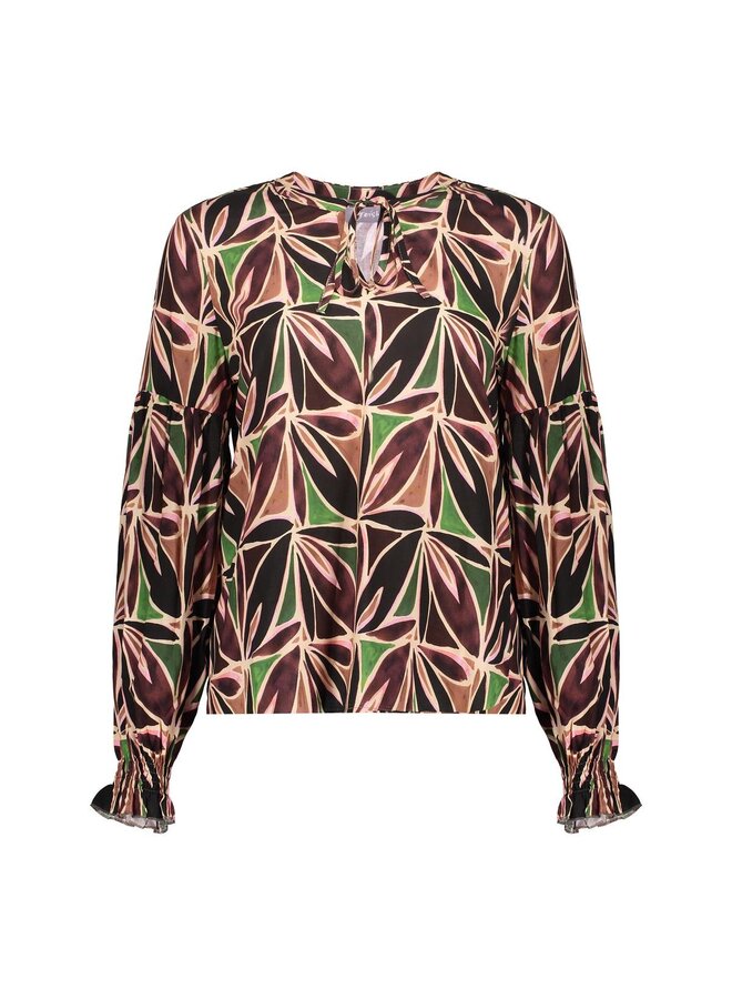 53955-20 380 Geisha top Purple brown