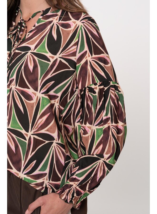 53955-20 380 Geisha top Purple brown