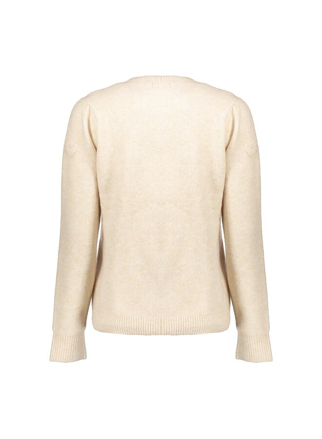 54849-14 720 Geisha Pullover flowers sand