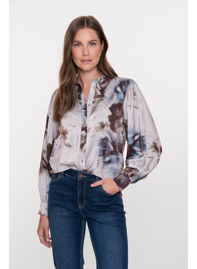 53936-20 925 Geisha blouse grey/blue