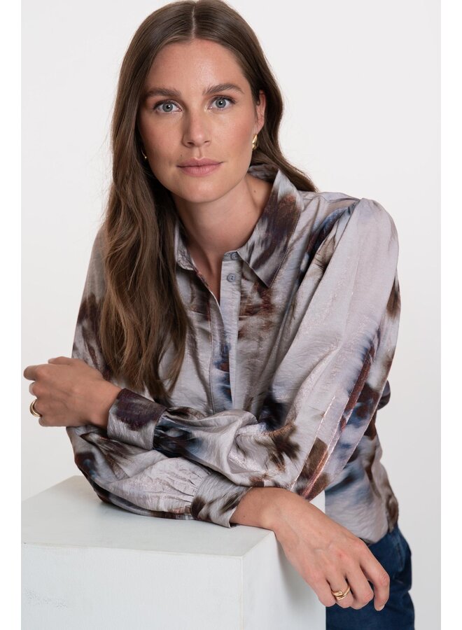 53936-20 925 Geisha blouse grey/blue