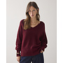 7s7927-7975 558 Summum oversized sweater wool elastane blend knit Merlot