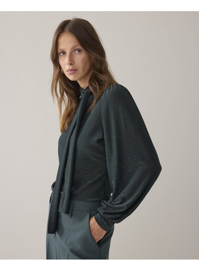 3s5235-30644 650 Summum Top scarf Soft lurex Emerald green